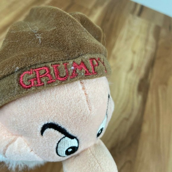 Grumpy from Snow White & Seven Dwarfs Disney Store Plush Toy Patch 12” stuffed - Picture 5 of 9